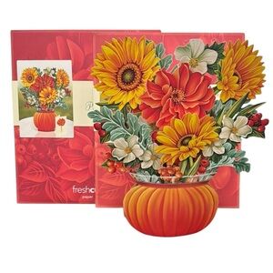 New set of 3 Freshcut Paper Pop-Up Flower Bouquets